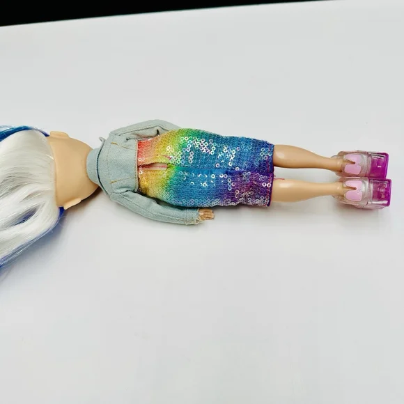 Rainbow High Amaya Raine Rainbow Glitter World Shimmer Posable Fashion Doll 2019 - Picture 5 of 7